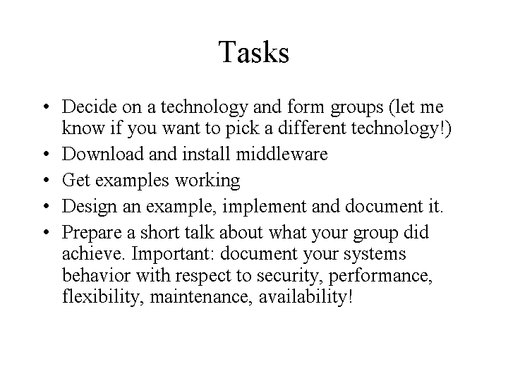 start of talk