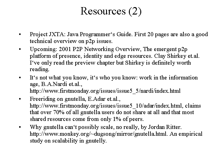 start of talk