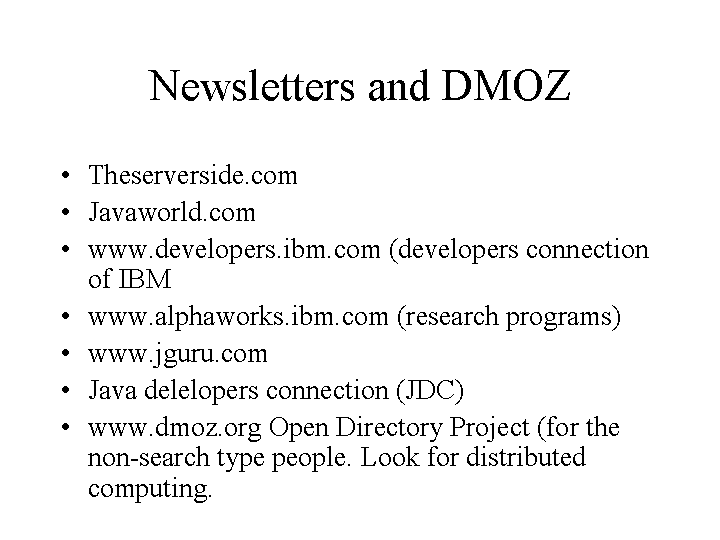 start of talk