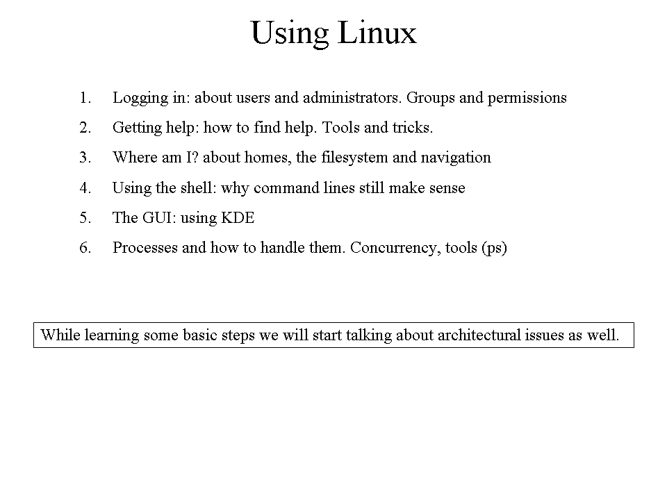 start of talk