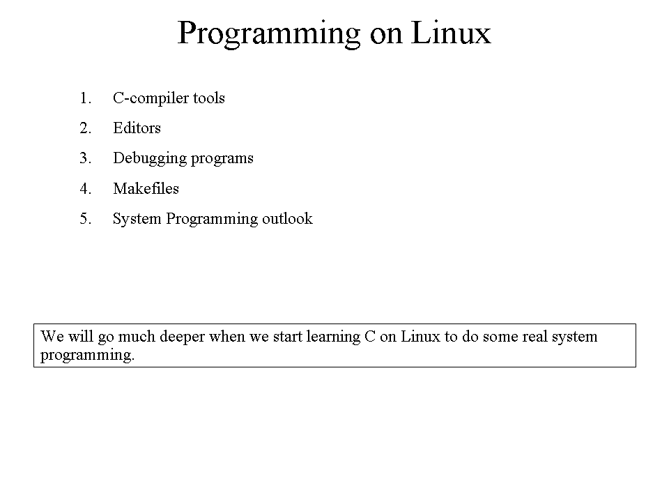 start of talk
