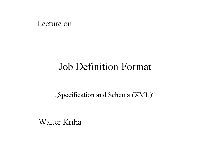 start of talk