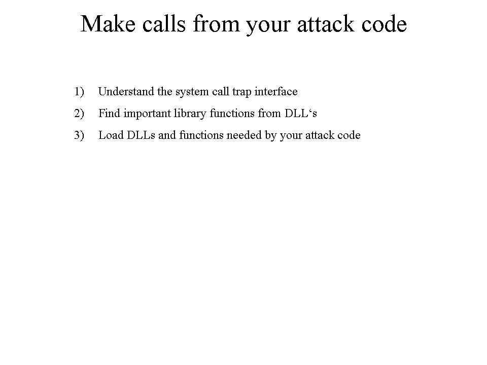 start of talk