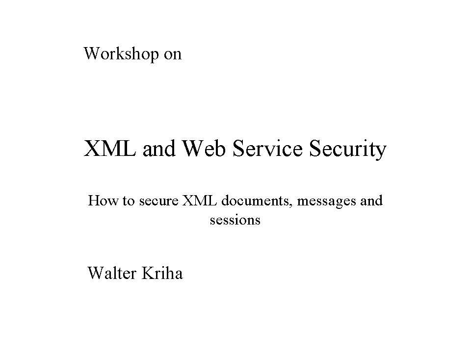 start of talk